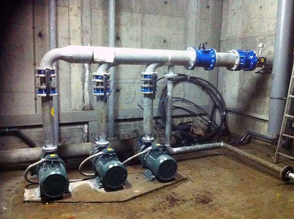 Instalación de bombas
