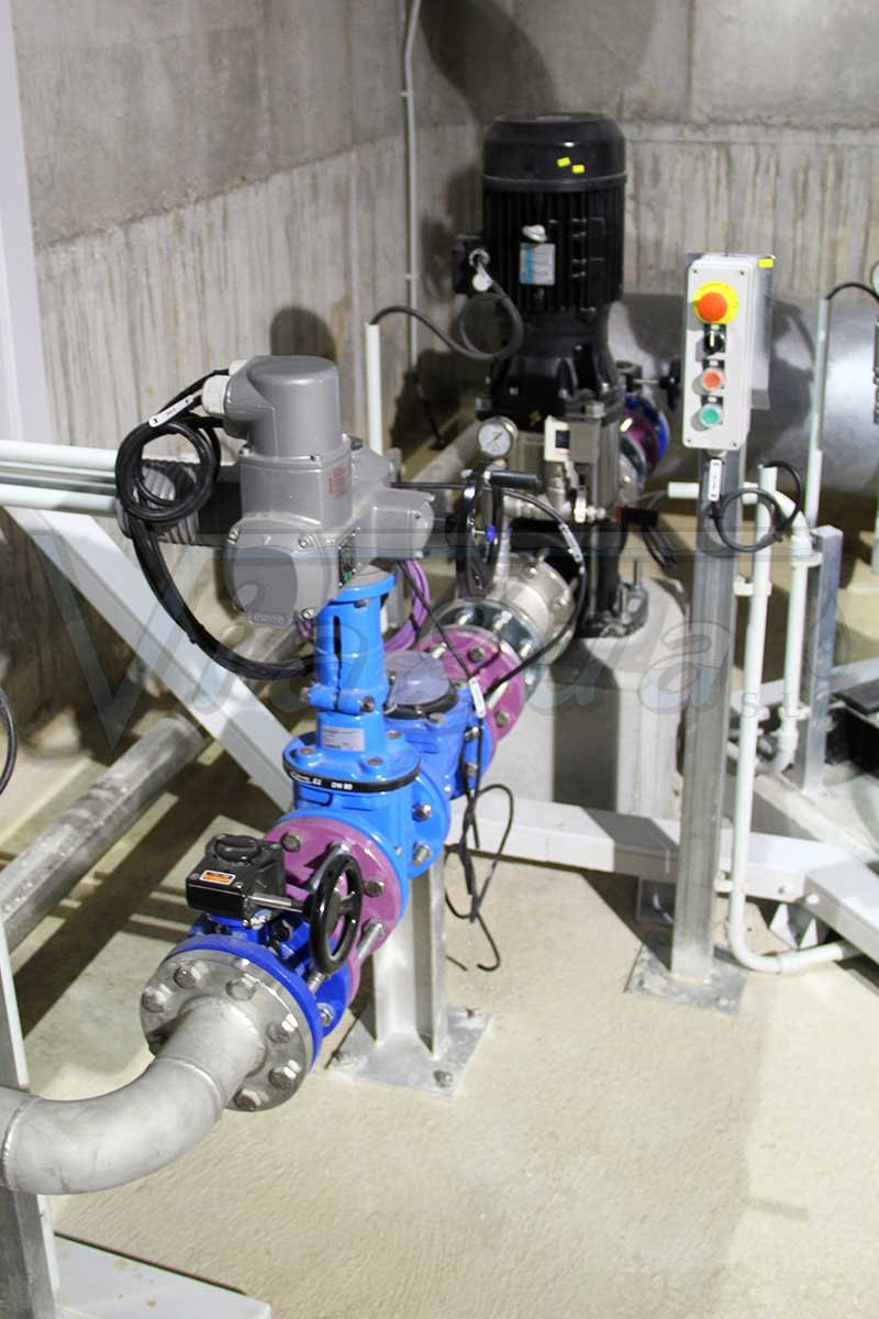 Grupo de presión para agua regenerada