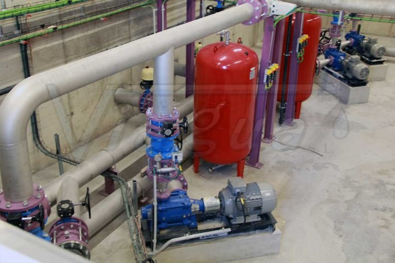 Lee más sobre el artículo Grupos de presión en depósito de agua regenerada en Madrid