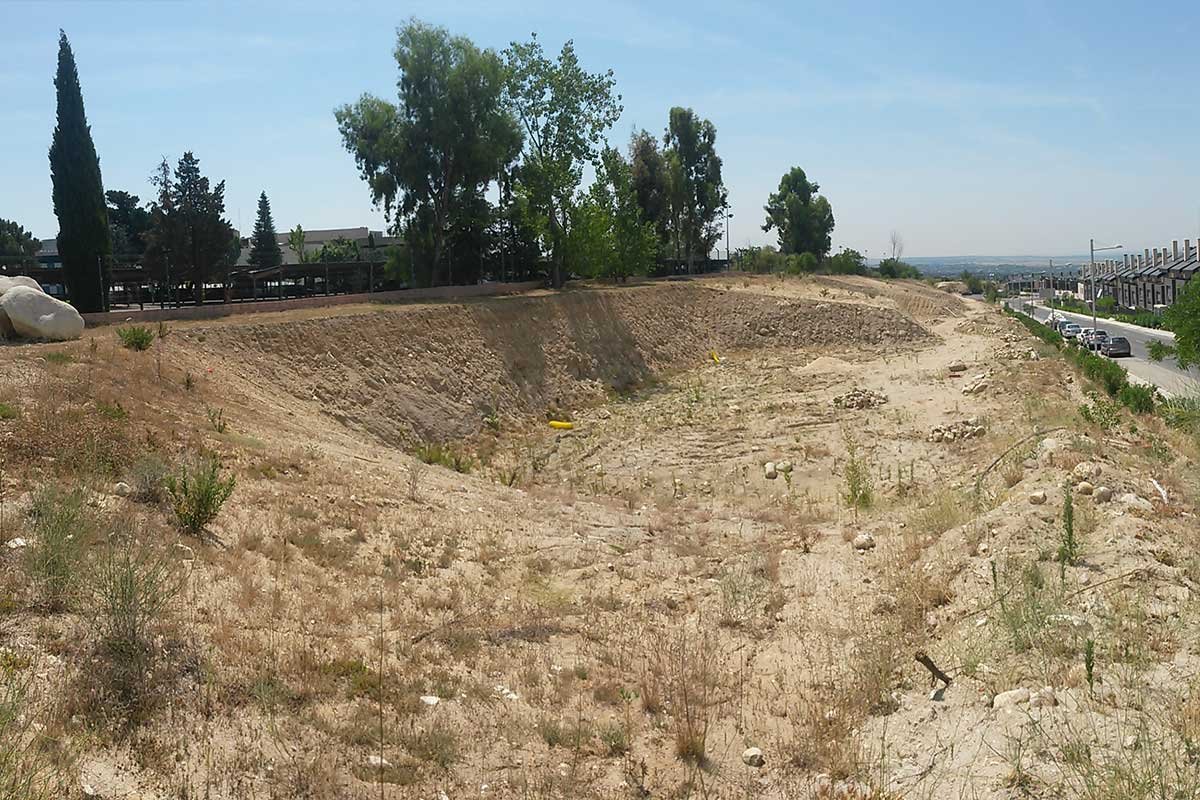 Parque Arroyo Calero antes de la instalación