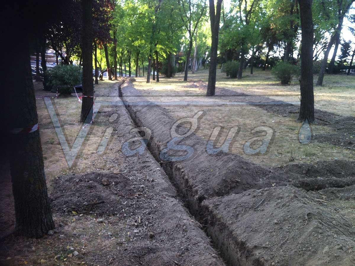 Riego del Parque Palomeras Madrid