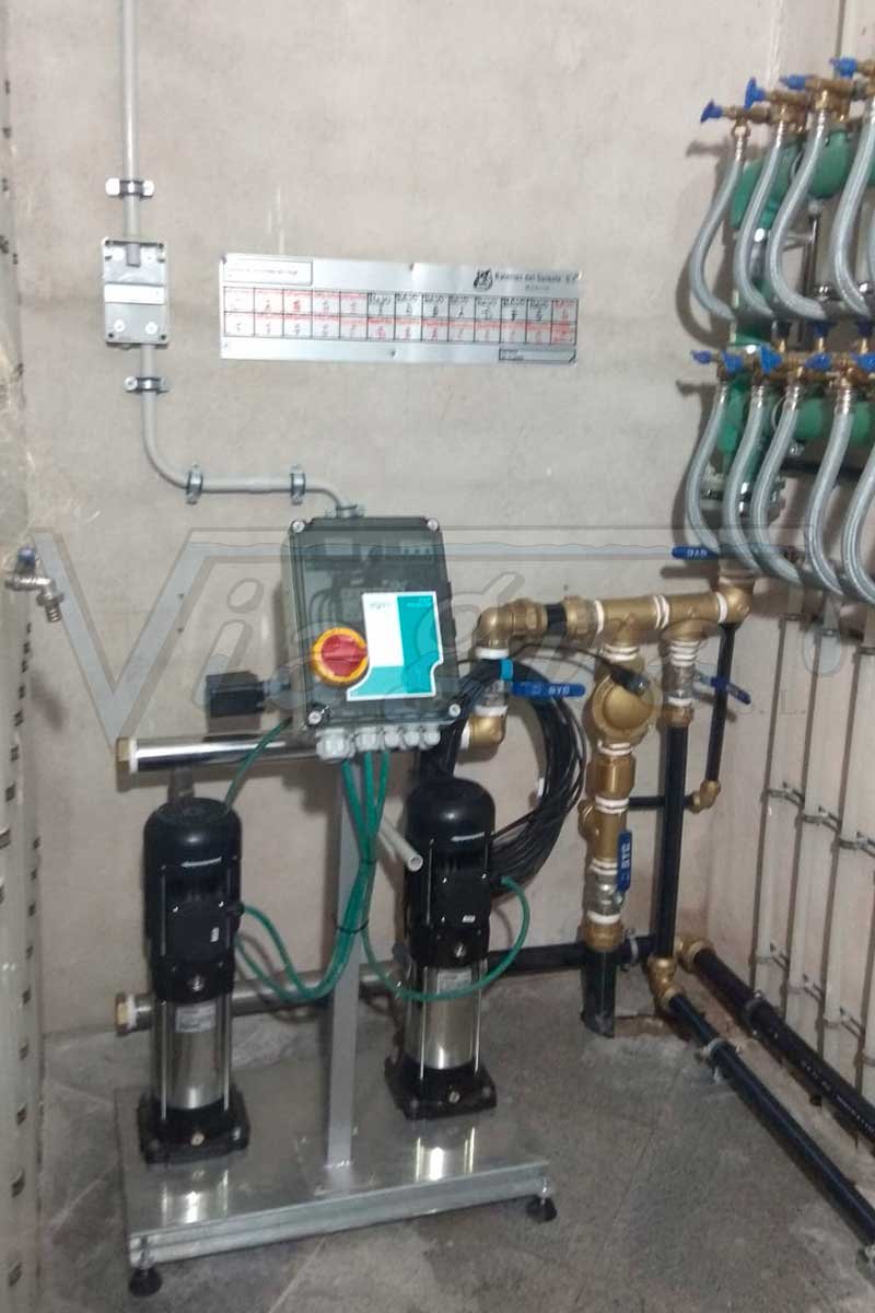 Grupo presión en edificio residencial