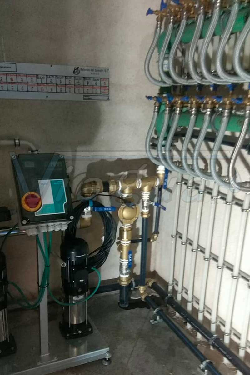 Grupo presión en edificio residencial